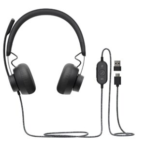 HEADSET ZONE WIRED/DARK GREY 981-000875 LOGITECH