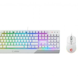 KEYBOARD +MOUSE/VIGOR GK30 COMBO WHITE US MSI