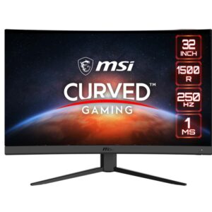 LCD Monitor|MSI|G32C4X|31.5"|Gaming/Curved|Panel VA|1920x1080|16:9|250Hz|Matte|1 ms|Tilt|Colour Black|G32C4X